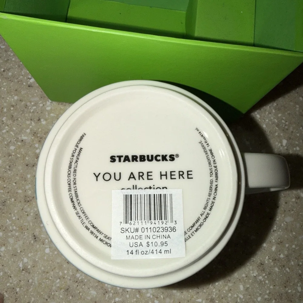 Starbucks YAH Cup Seattle Washington Pike Place Market You Are Here Coffee Mug